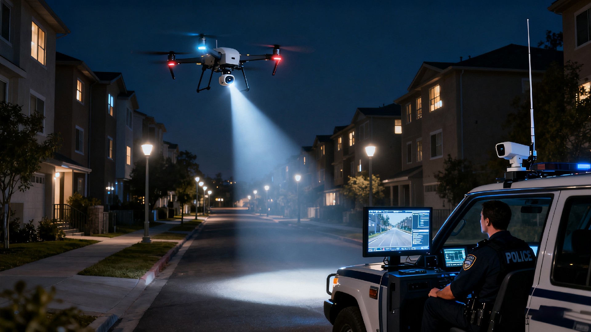 在 “夜间安防巡逻”（如厂区、园区防盗）场景中，无人机需具备哪些核心功能？如何避免夜间飞行时因 “光线不足” 导致目标识别失误或碰撞障碍？